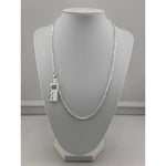 925 Sterling Silver Round Box Chain Necklace – Micro Square