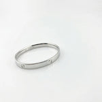 925 Sterling Silver Screw Motif Bangle/Kada – view 4