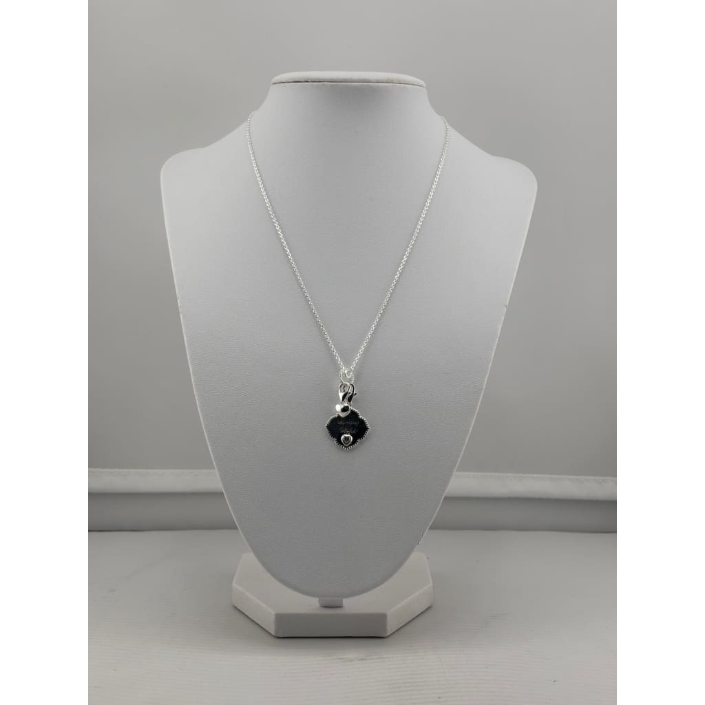 925 Sterling Silver Sister Heart Charm Necklace - Necklace