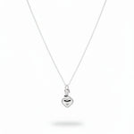 925 Sterling Silver Sister Heart Charm Necklace - Necklace