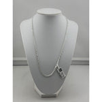 925 Sterling Silver Slim Curb Chain Necklace – Minimal