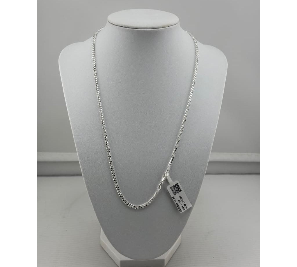 925 Sterling Silver Slim Curb Chain Necklace – Minimal