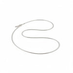 925 Sterling Silver Snake Chain Necklace – Slim Flat Mesh