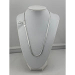 925 Sterling Silver Snake Chain Necklace – Smooth Flat
