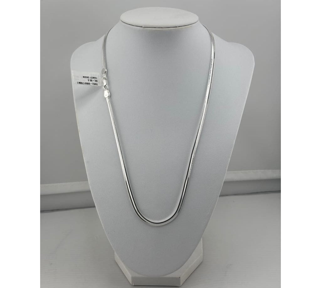 925 Sterling Silver Snake Chain Necklace – Smooth Flat