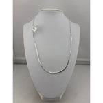 925 Sterling Silver Snake Chain Necklace – Smooth Flat