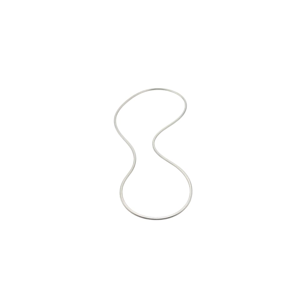 925 Sterling Silver Snake Chain Necklace – Smooth Flat