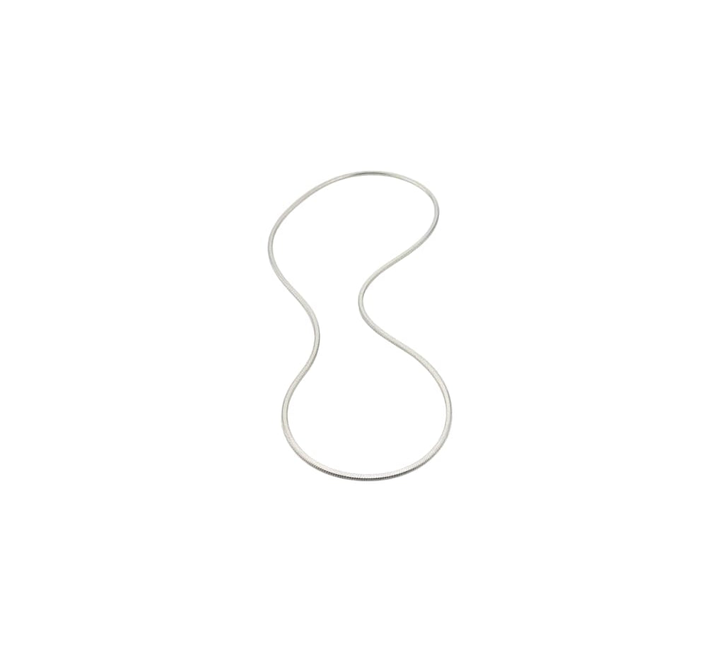 925 Sterling Silver Snake Chain Necklace – Smooth Flat
