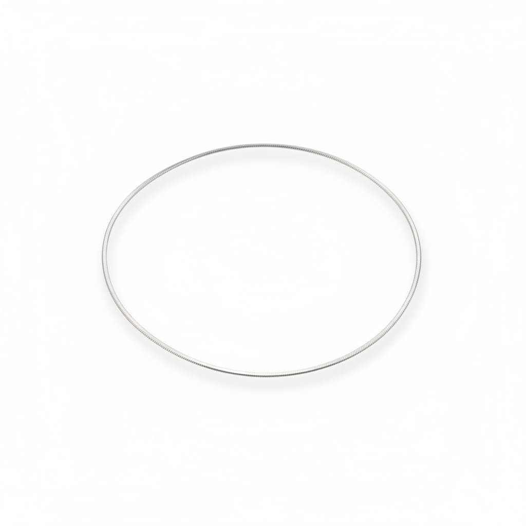 925 Sterling Silver Snake Chain Necklace – Smooth Flat