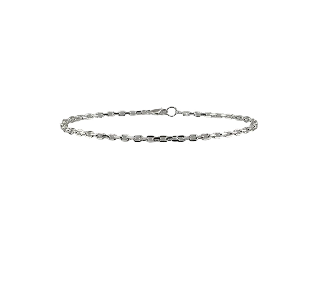 925 Sterling Silver Snake Chain Necklace – Smooth Flat Mesh