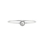 925 Sterling Silver Spiral CZ Bracelet | 6g