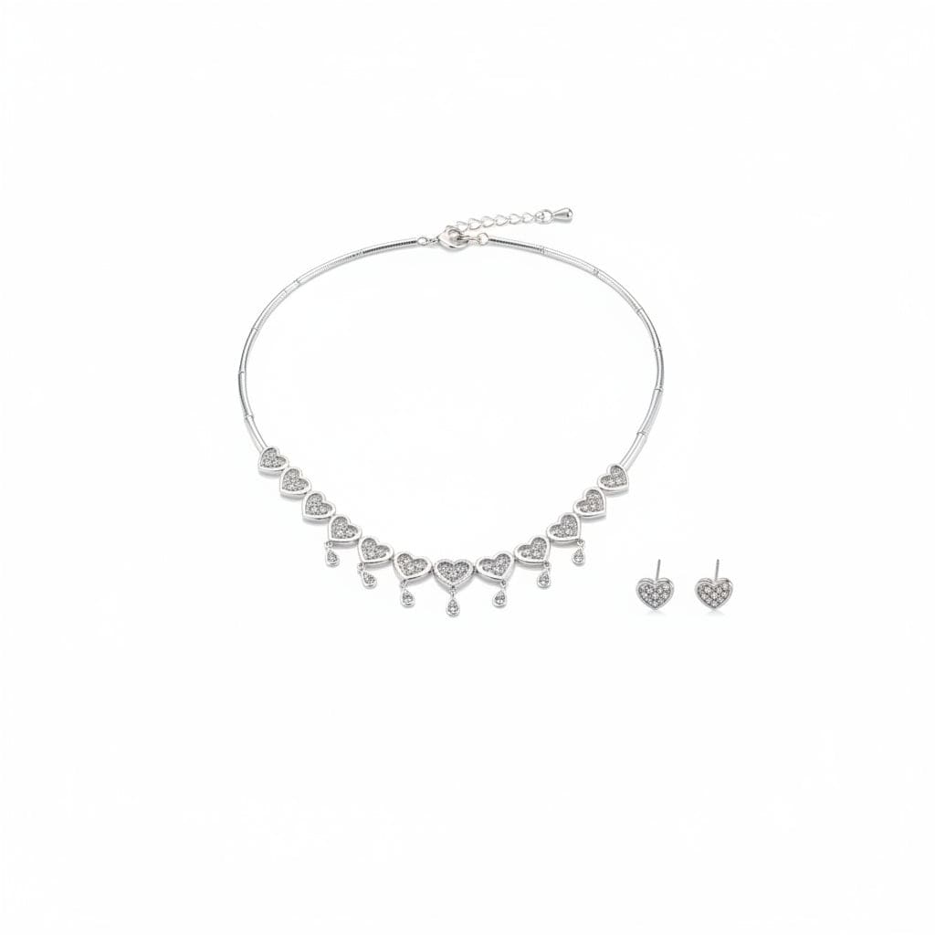 925 Sterling Silver Statement Circle Link Necklace