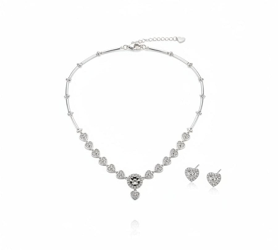 925 Sterling Silver Statement Circle Link Necklace