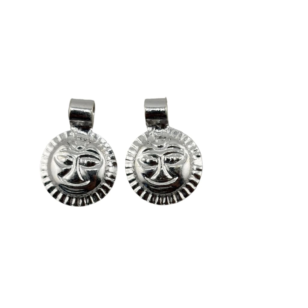 925 Sterling Silver Surya Face Pendant (Set of 2) 2gm