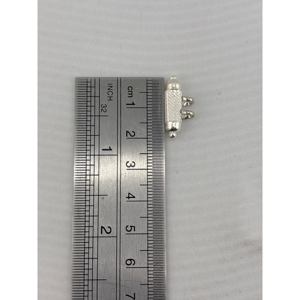 925 Sterling Silver Taweez Pendant – Barrel Capsule Amulet – view 4