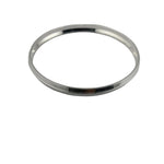 925 Sterling Silver Thin Domed Grooved Bangle/Kada – view 4