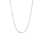 925 Sterling Silver Wheat Chain Necklace – Flat Spiga