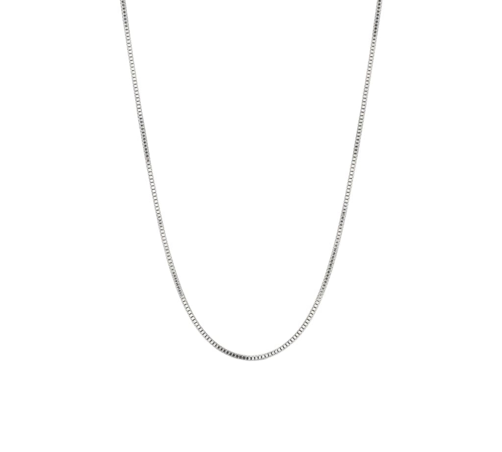 925 Sterling Silver Wheat Chain Necklace – Flat Spiga