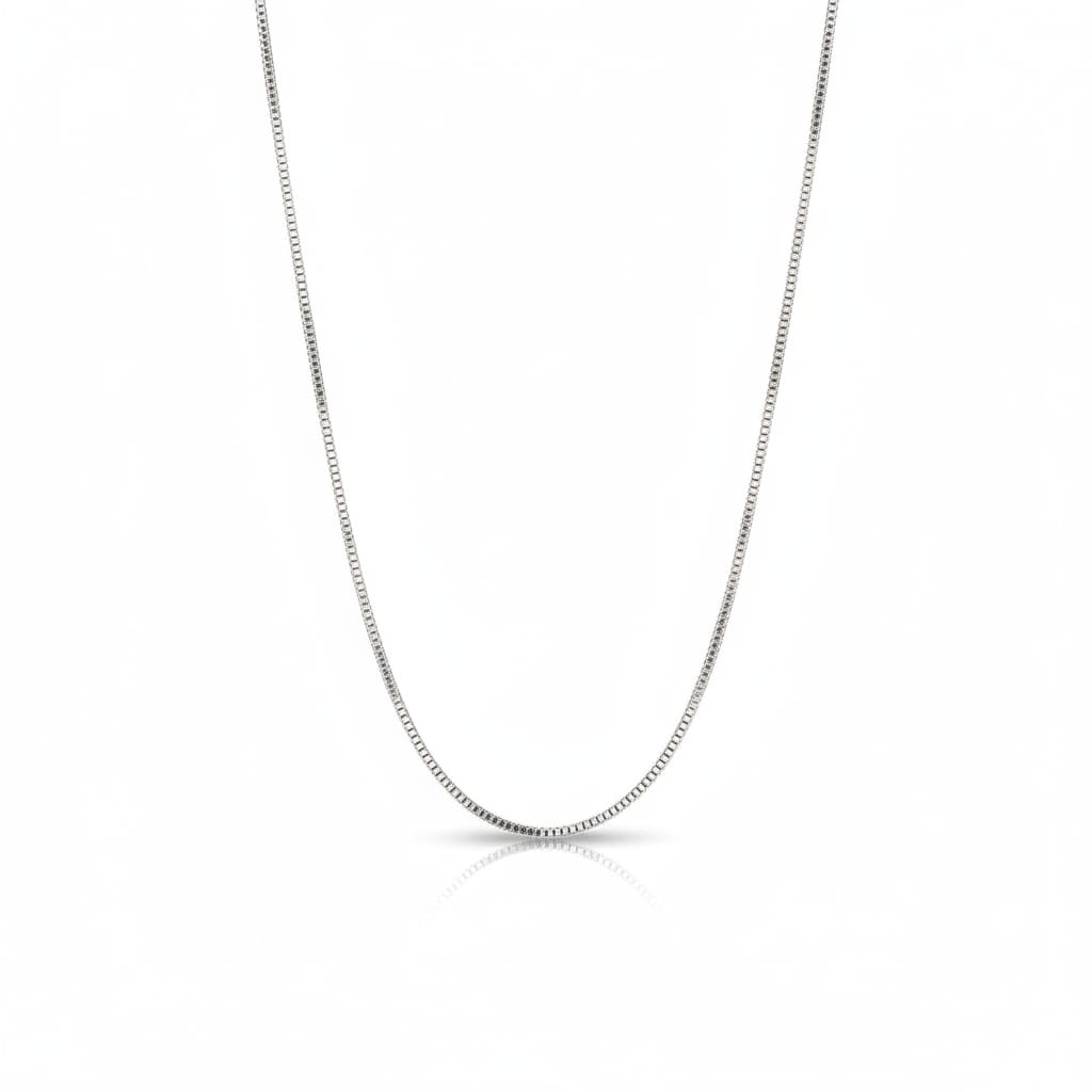 925 Sterling Silver Wheat Chain Necklace – Flat Spiga