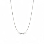 925 Sterling Silver Wheat Chain Necklace – Flat Spiga