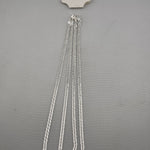 Silver Japanese Curb Link Bracelet 925 – Flat Chain