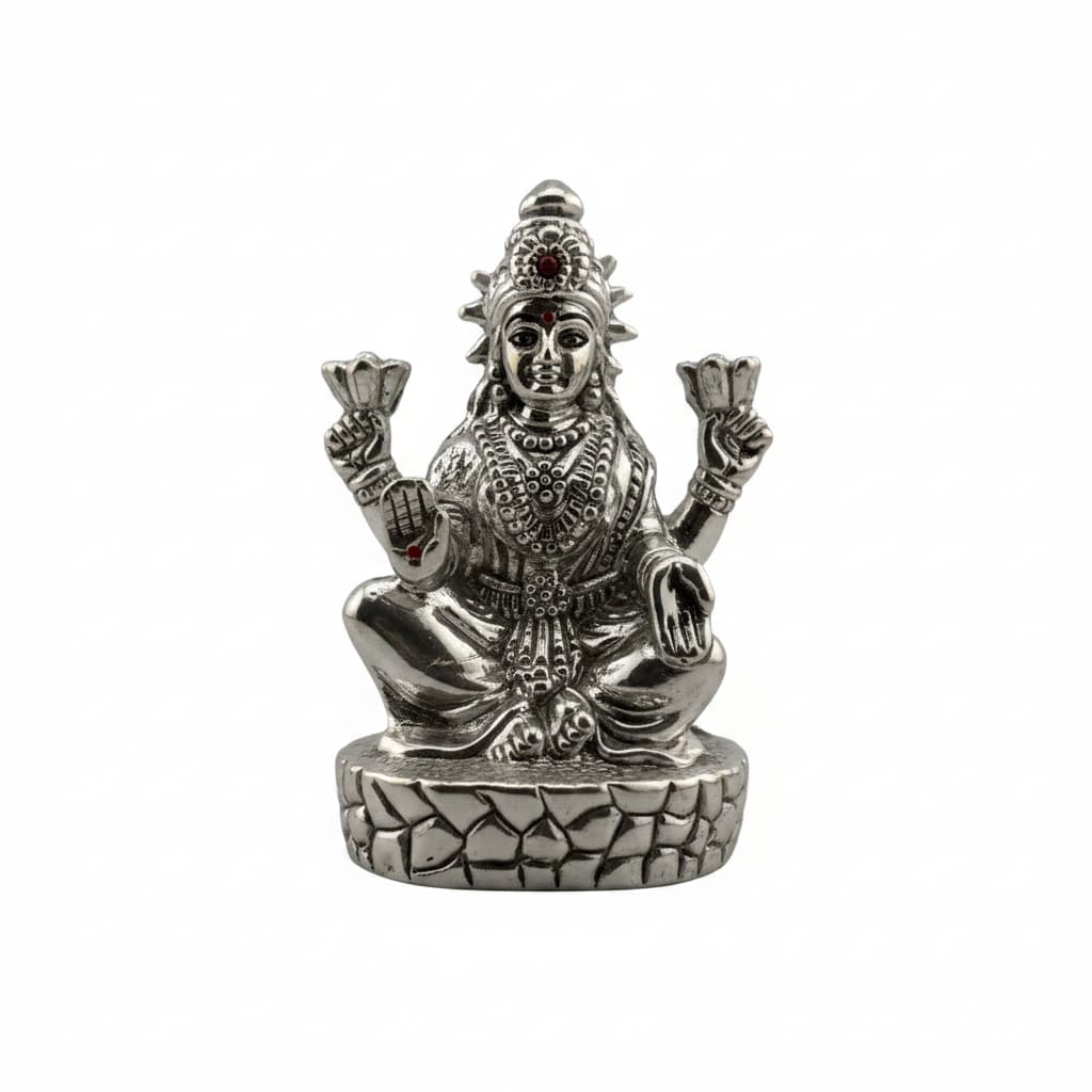 (99.9 % purity) Pure Silver Goddess Lakshmi Idol 22gm –