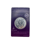 Full Shri reverse and certificate view of 10g 999 fine silver Ashta Lakshmi coin