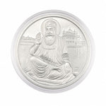 999 fine silver Guru Nanak coin, 10 grams