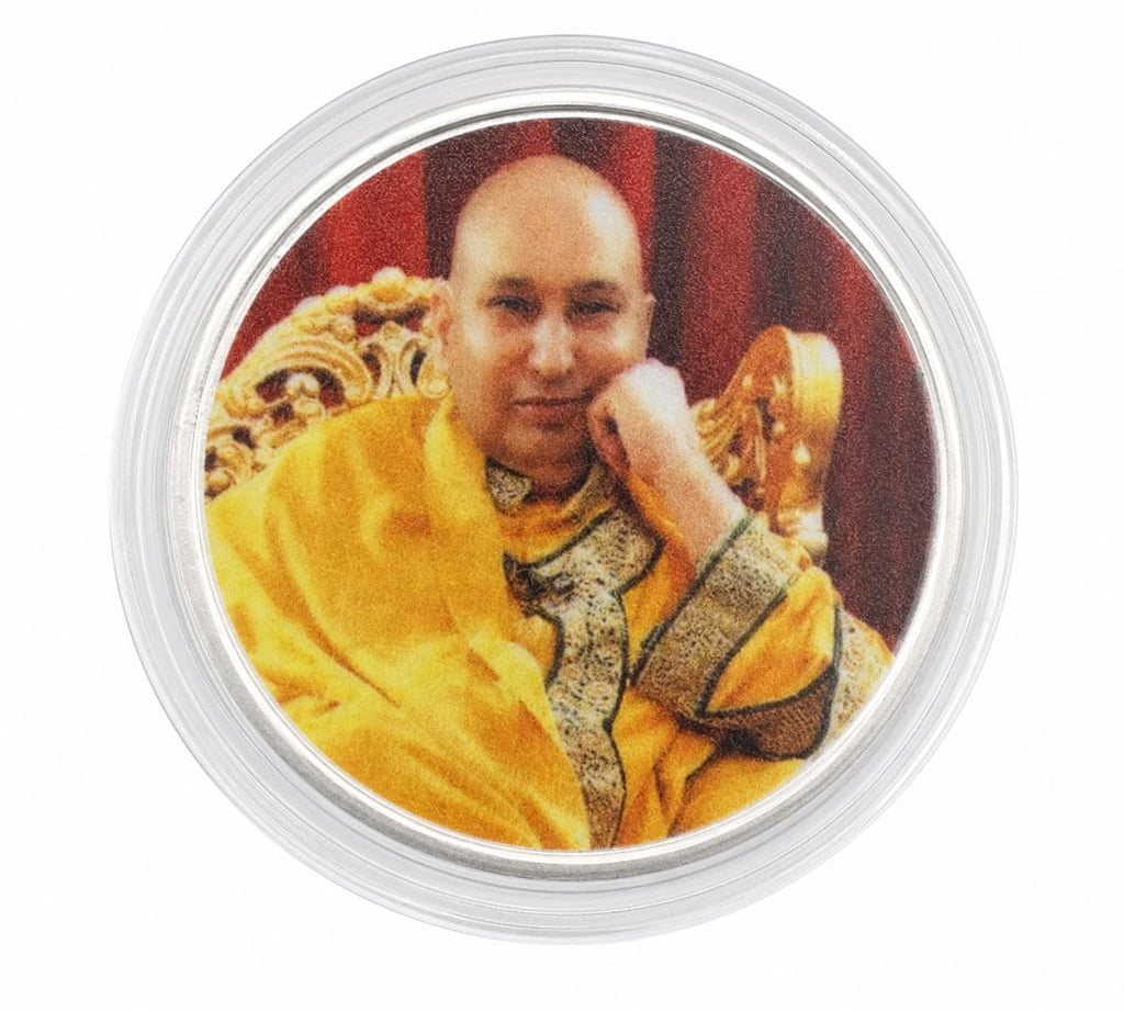 999 fine silver Guruji blessing coin, 10 grams