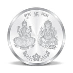 999 Fine Silver Lakshmi Ganesha Coin with Om – 10g - Coin