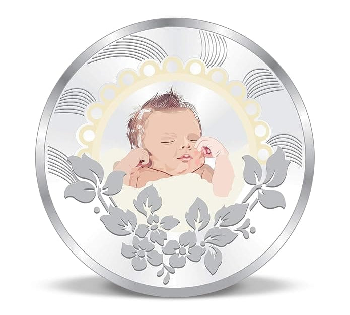 999 Fine Silver Newborn Baby Keepsake Coin – 10g - Coin