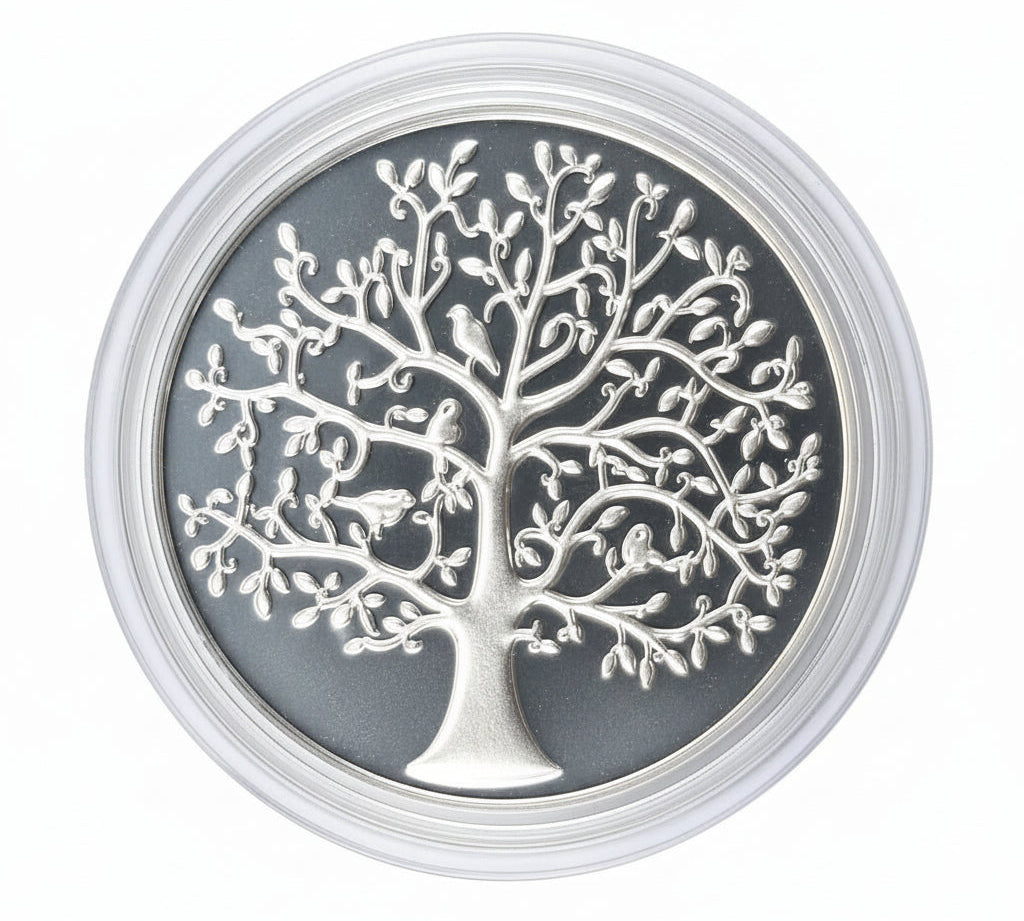 999 fine silver Tree of Life coin, 10 grams