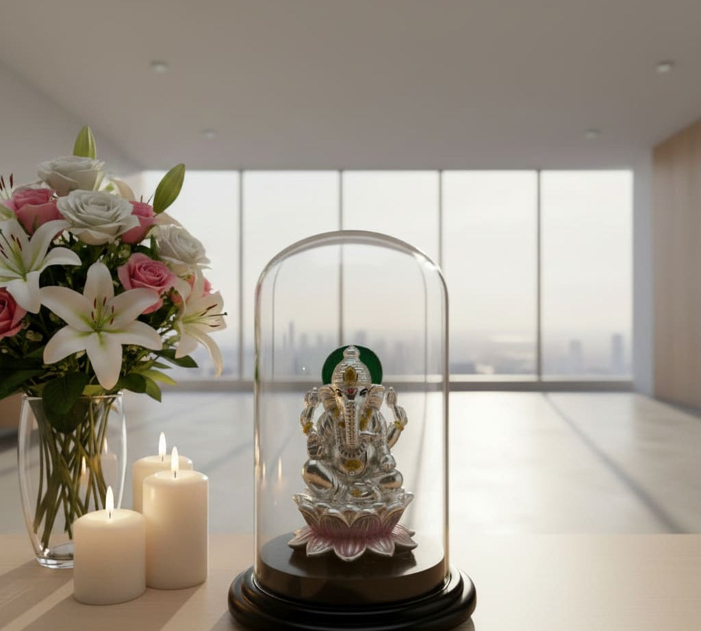 999 Pure Silver (99.9 % silver purity) Ganesha Idol