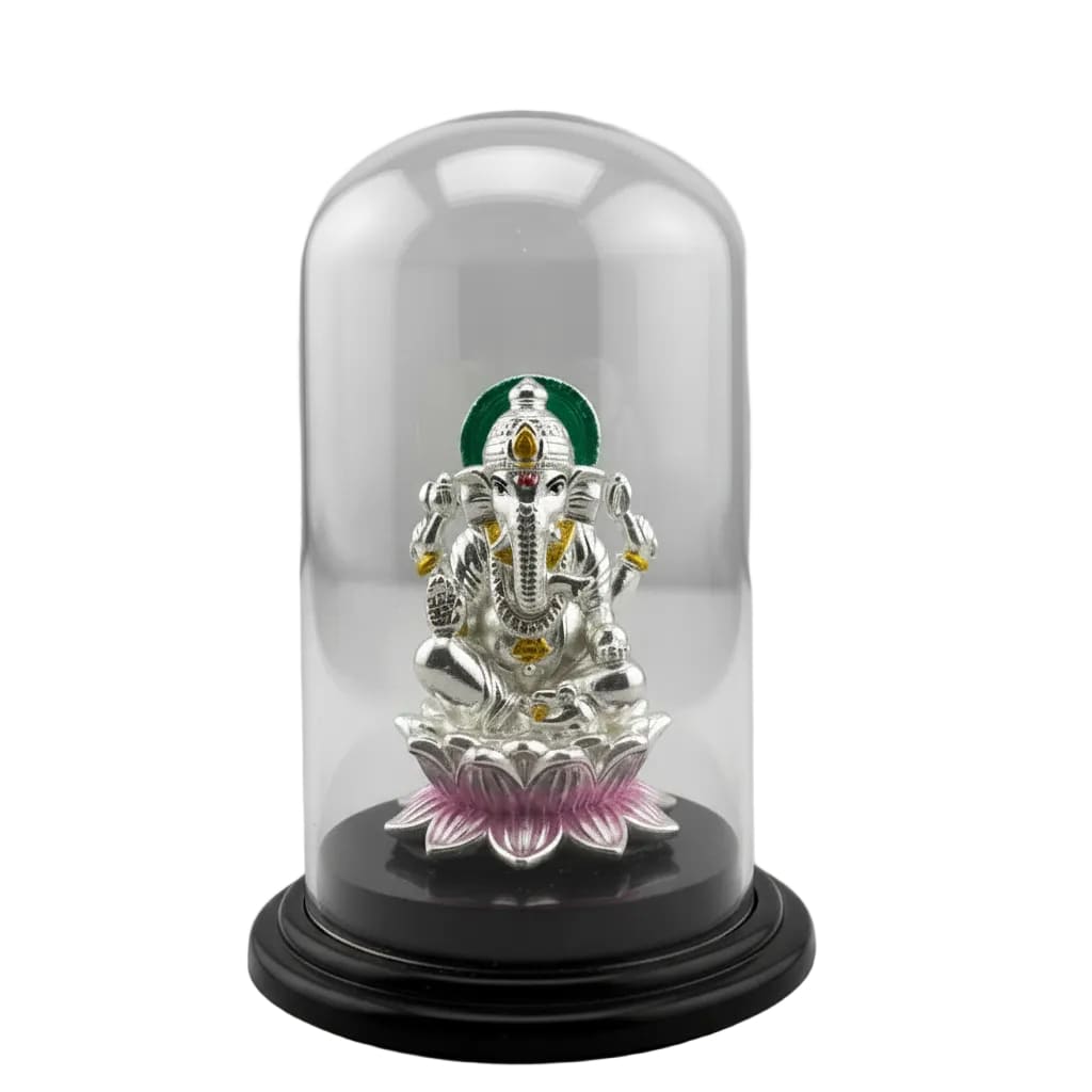 999 Pure Silver (99.9 % silver purity) Ganesha Idol