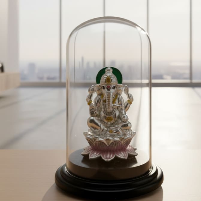 999 Pure Silver (99.9 % silver purity) Ganesha Idol