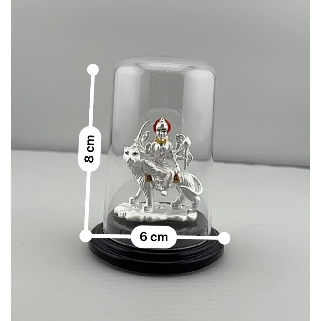 999 Pure Silver Ambemata Idol 7gm – Divine Amba Murti for Navratri & Temple Décor