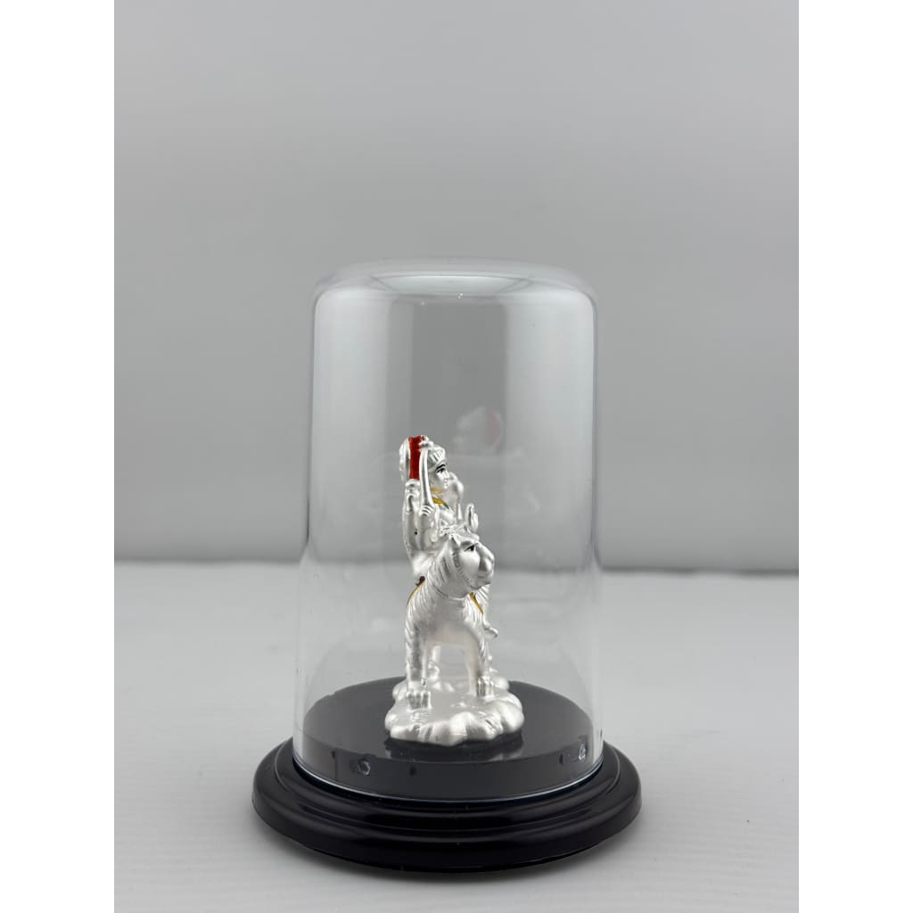 999 Pure Silver Ambemata Idol 7gm – Divine Amba Murti for Navratri & Temple Décor