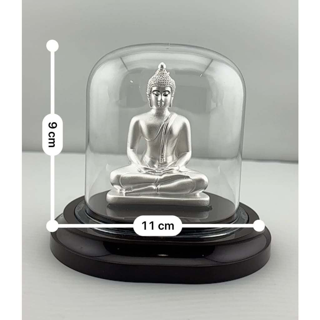 999 Pure Silver Buddha Idol – Serene Gautam Buddha Murti for Peace & Meditation