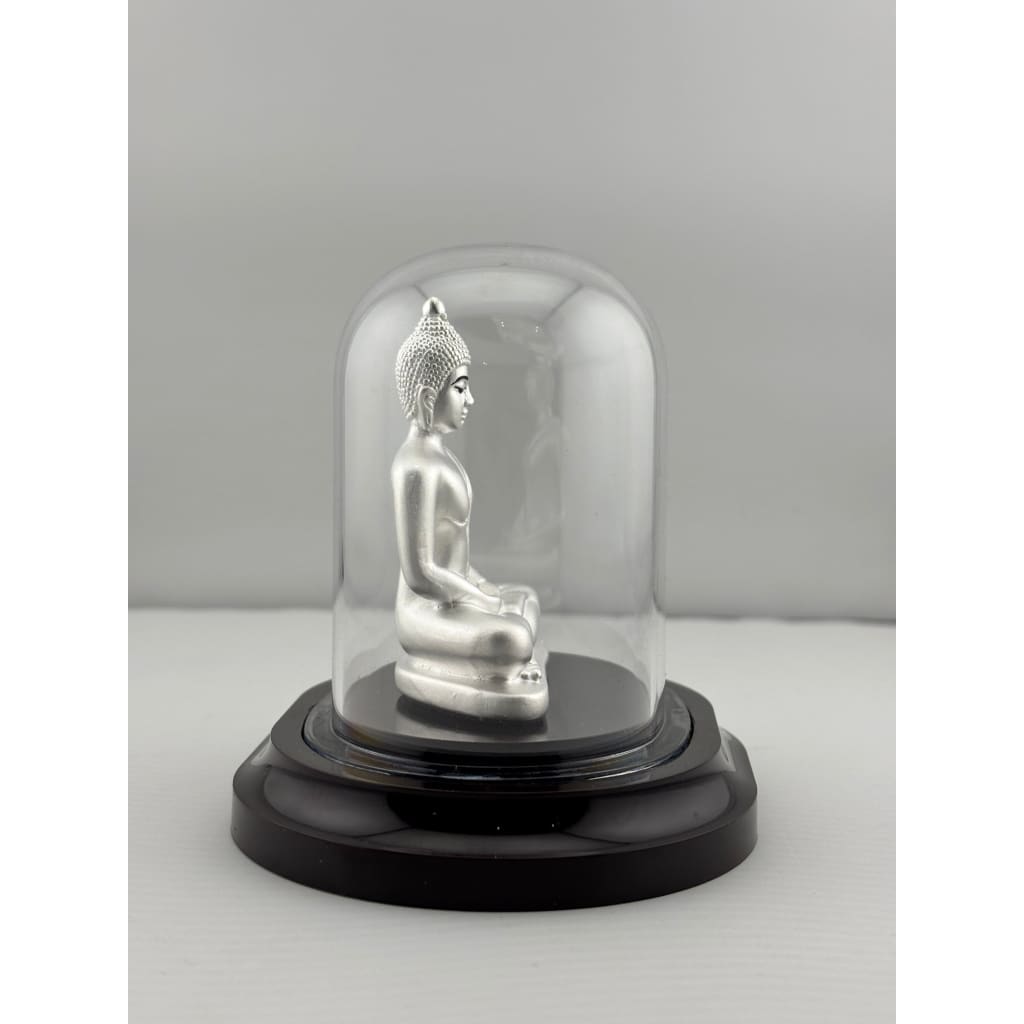 999 Pure Silver Buddha Idol – Serene Gautam Buddha Murti for Peace & Meditation