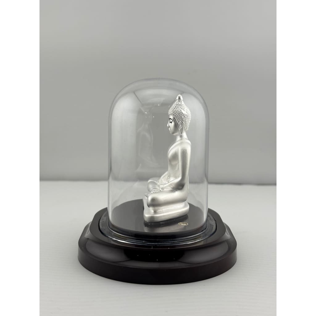 999 Pure Silver Buddha Idol – Serene Gautam Buddha Murti for Peace & Meditation