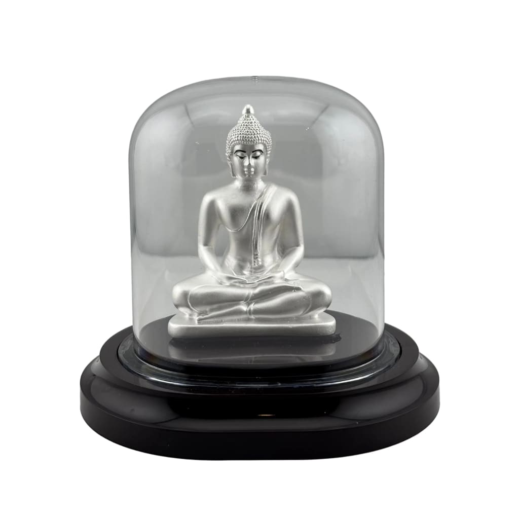 999 Pure Silver Buddha Idol – Serene Gautam Buddha Murti for Peace & Meditation