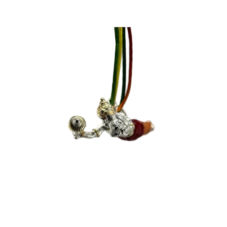 Flying Hanuman hanging idol angled view