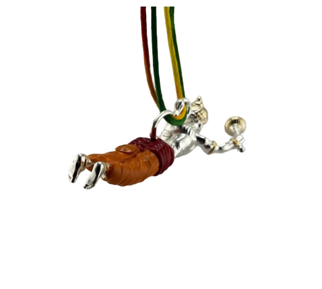 Flying Hanuman hanging idol side view