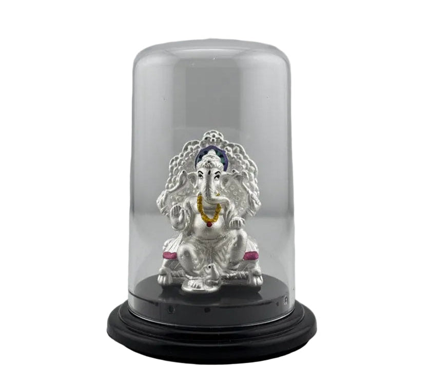 999 Pure Silver Ganesha Idol 11gm – Ganpati Murti for Home Mandir & Gifting