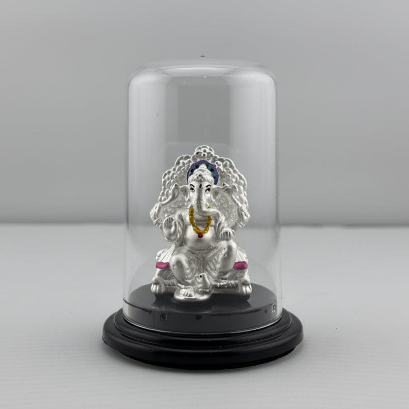 999 Pure Silver Ganesha Idol 11gm – Ganpati Murti for Home Mandir & Gifting