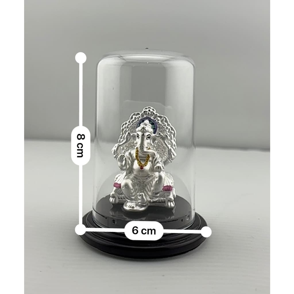 999 Pure Silver Ganesha Idol 11gm – Ganpati Murti for Home Mandir & Gifting
