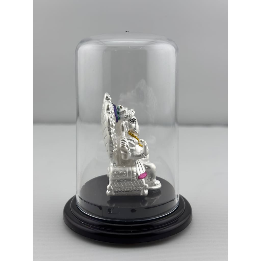999 Pure Silver Ganesha Idol 11gm – Ganpati Murti for Home Mandir & Gifting