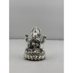 999 Pure Silver Ganesha Idol Design 2 24gm – Divine Ganpati Murti for Home Mandir & Gifting