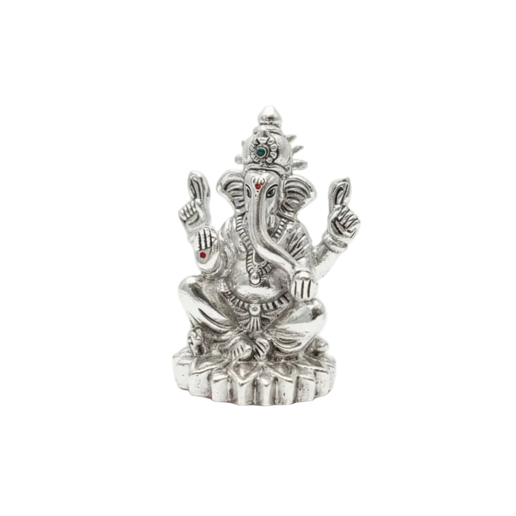 999 Pure Silver Ganesha Idol Design 3 20gm – Divine Ganpati
