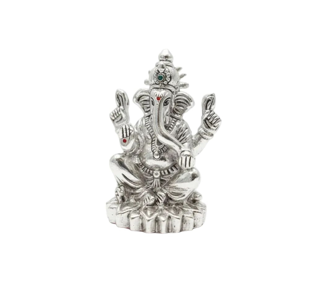 999 Pure Silver Ganesha Idol Design 3 20gm – Divine Ganpati
